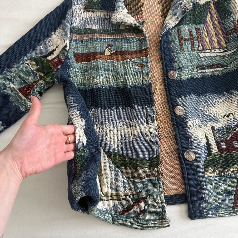Vintage Coastal Patchwork Jacket - image 5